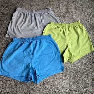 Bundle of 3 size medium Soffe shorts